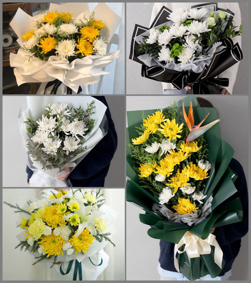 北京朝阳区南磨房地区山水文园社区白事花束代送